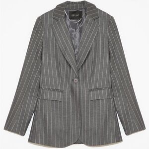 Deluc Charcoal Pinstripe Blazer